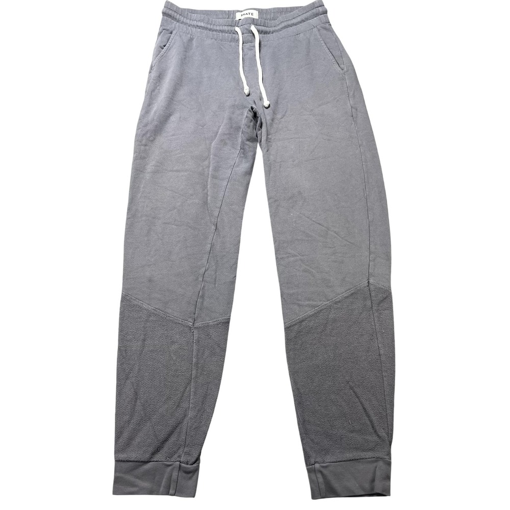 MATE Sweatpants Womens Medium Gray Organic Cotton French Terry Jogger Pants
